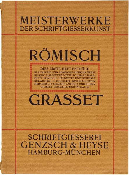 Meisterwerke der Schriftgießerkunst: Römisch, Grasset