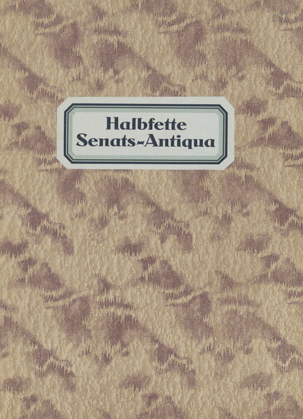 Halbfette Senats-Antiqua