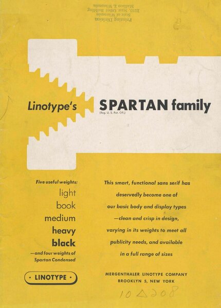 Linotype’s Spartan family