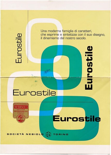 Eurostile: Una moderna famiglia di caratteri