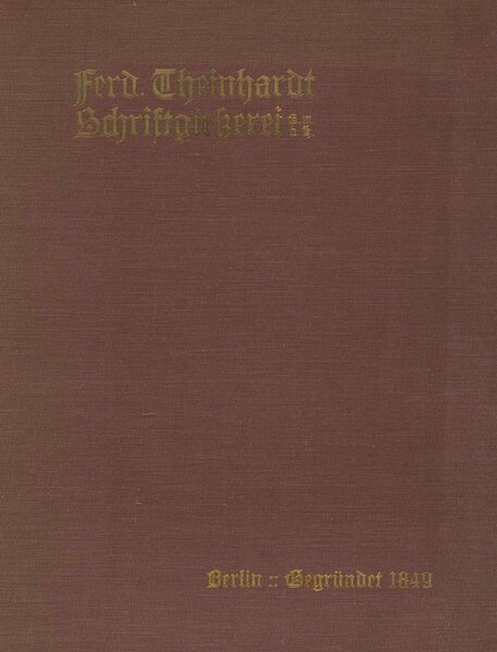 Ferd. Theinhardt Schriftgießerei