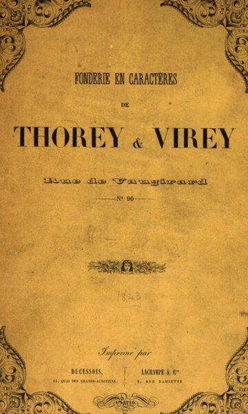 Fonderie en caractères de Thorey & Virey