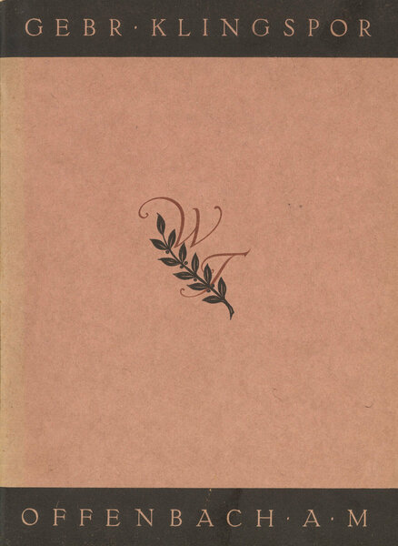 Mediäval-Schriften nach Zeichnung von Walter Tiemann