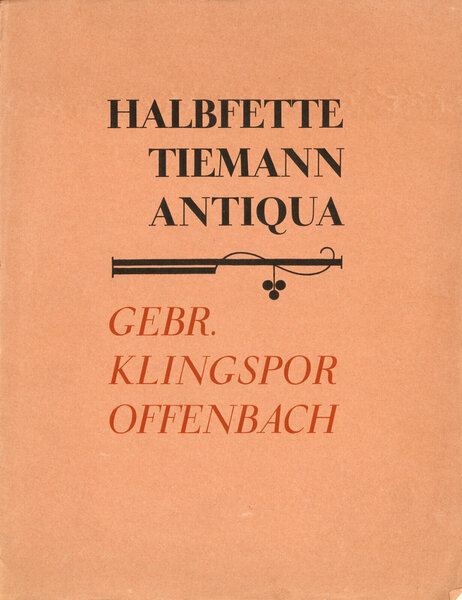 Halbfette Tiemann-Antiqua
