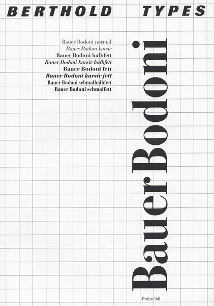Probe 149: Bauer Bodoni