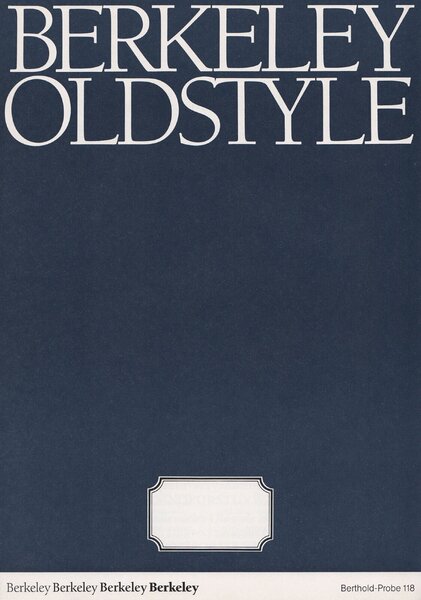 Probe 118: Berkeley Oldstyle
