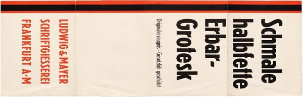 Schmale Halbfette Erbar-Grotesk