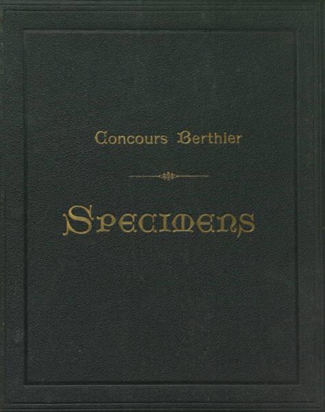Spécimens de travaux typographiques en noir et en couleurs