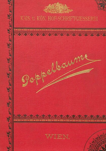 Schriftproben der K. u. K. Hof-Schriftgiesserei Poppelbaum