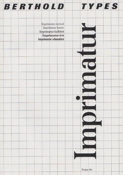 Probe 154: Imprimatur