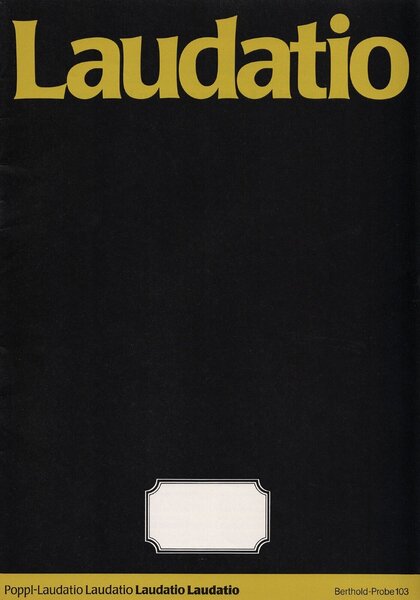 Probe 103: Laudatio