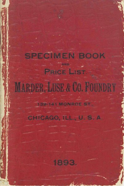 Specimen Book and Price List