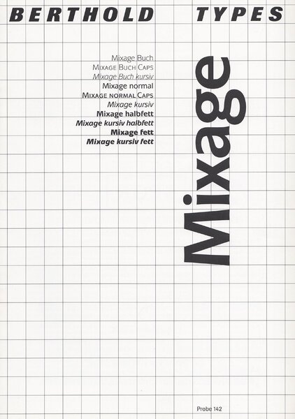 Probe 142: Mixage