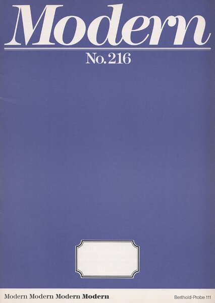 Probe 111: Modern No. 216