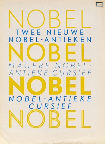 Twee Nieuwe Nobel-Antieken