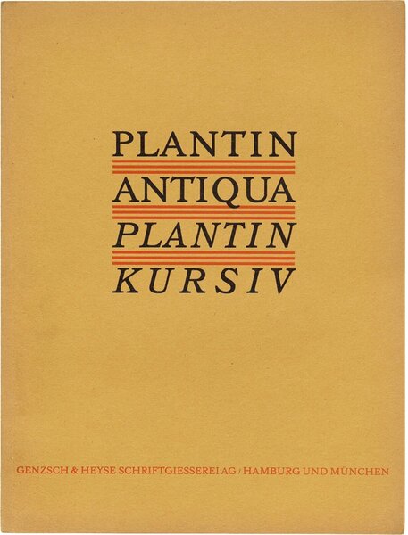 Plantin-Antiqua und Plantin-Kursiv