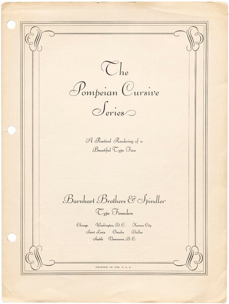 The Pompeian Cursive Series