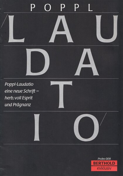 Probe 009: Poppl-Laudatio