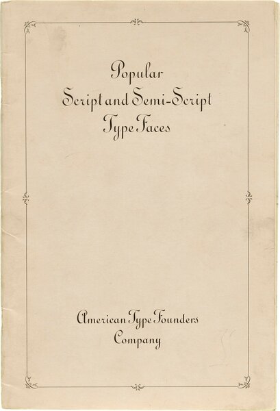 Popular Script and Semi-Script Type Faces