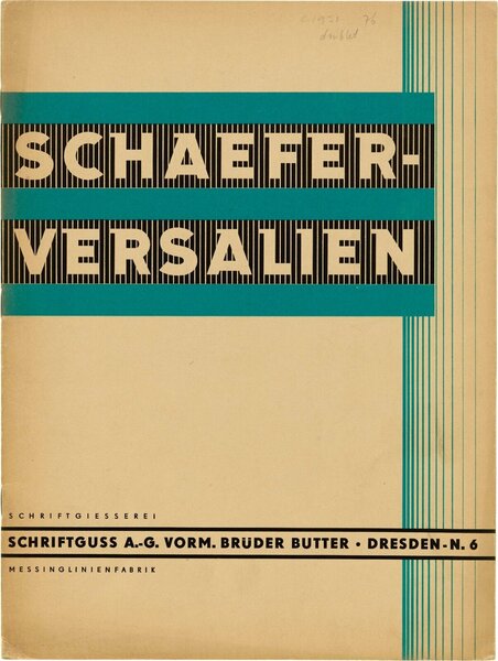 Schaefer-Versalien: Probe Nr. 76