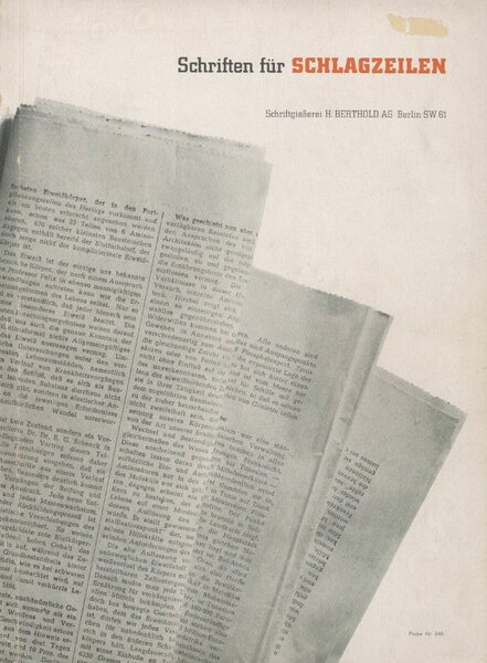 Schriften für Schlagzeilen