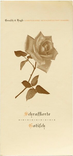 Schraffierte Gotisch