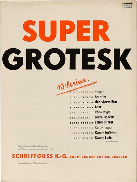 Super-Grotesk: 10 Serien