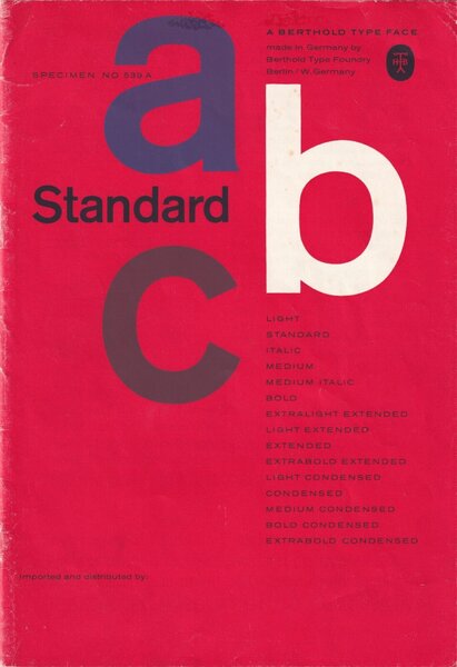 Standard: Specimen No. 539 A