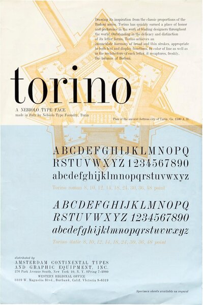 Torino, Microgramma
