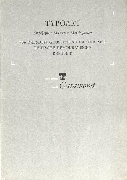 Typoart Garamond