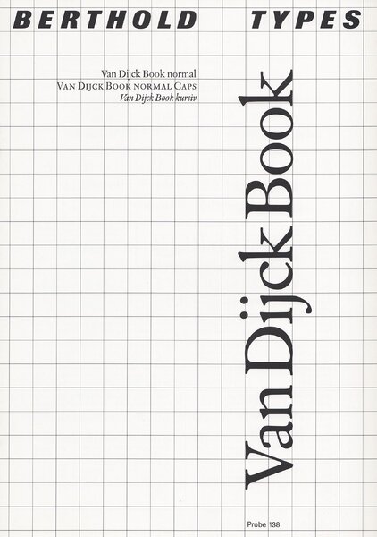 Probe 138: Van Dijck Book
