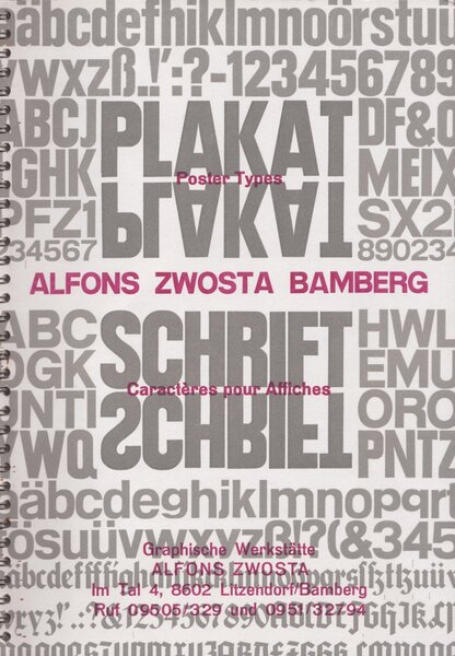 Alfons Zwosta Poster Types