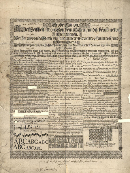 Diese Schriften sein allesambt zubekommen / bey Conrad Baumann Schriftschneider, wie auch Schriftgiesern in Nürnberg