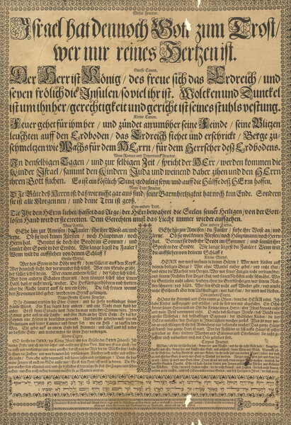 Obgesetzter Schrifften Prob und Abguß, findet man umb die Gebühr zu giessen, theils auch zu verkauffen / bei mir Anthoni Janson, Schrifftgießer in Leipzig