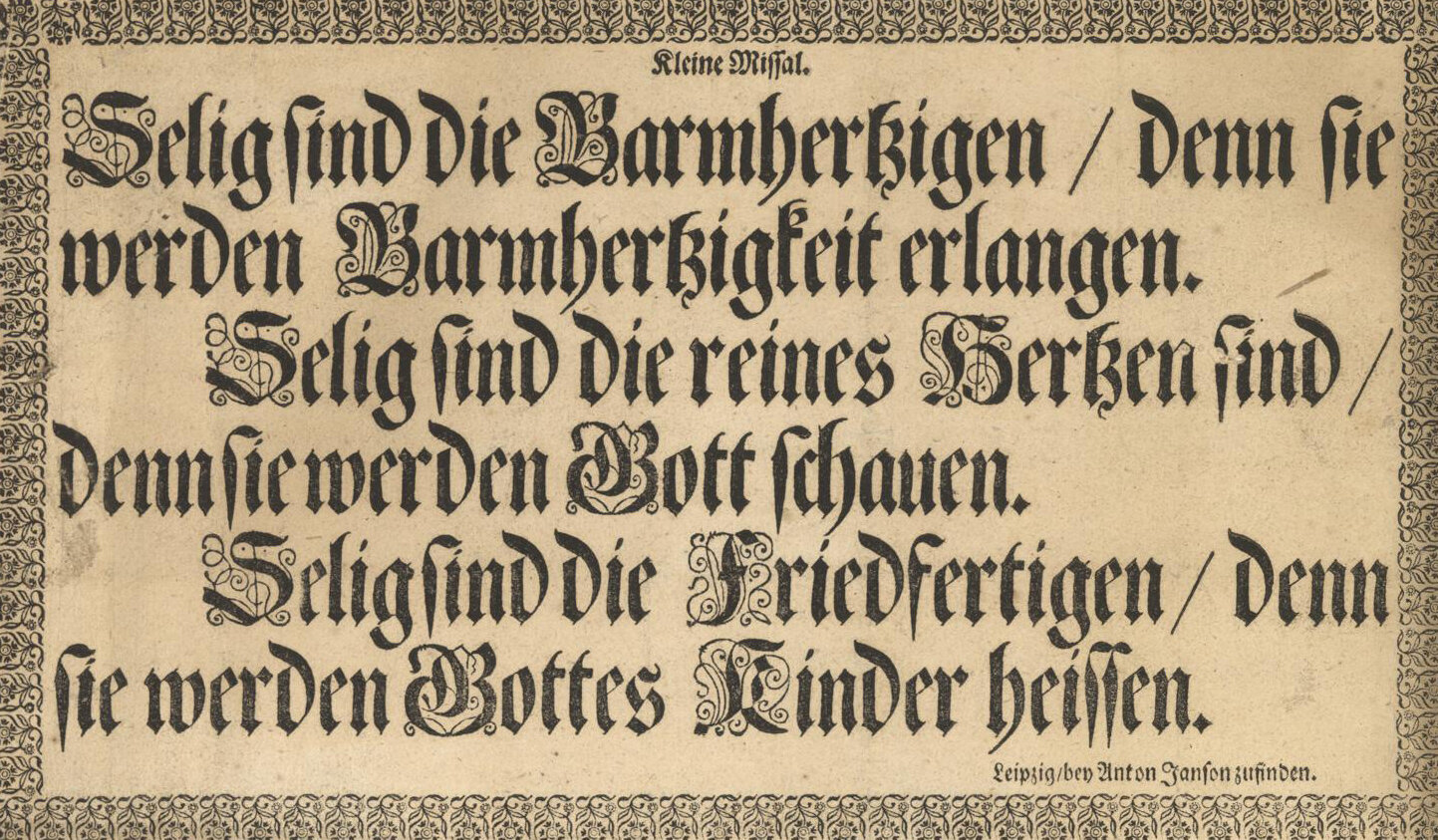 Kleine Missal / Leipzig, by Anton Janson zufinden // LLC2589
