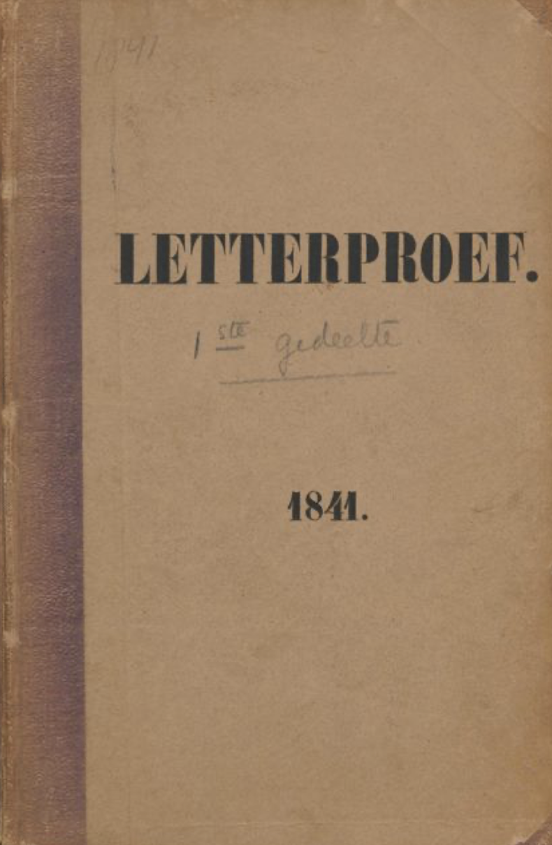 Proeve van drukletteren. Lettergieterij van Joh. Enschedé en Zonen. Haarlem. // LLC2616