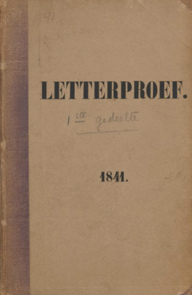 Proeve van drukletteren. Lettergieterij van Joh. Enschedé en Zonen. Haarlem.