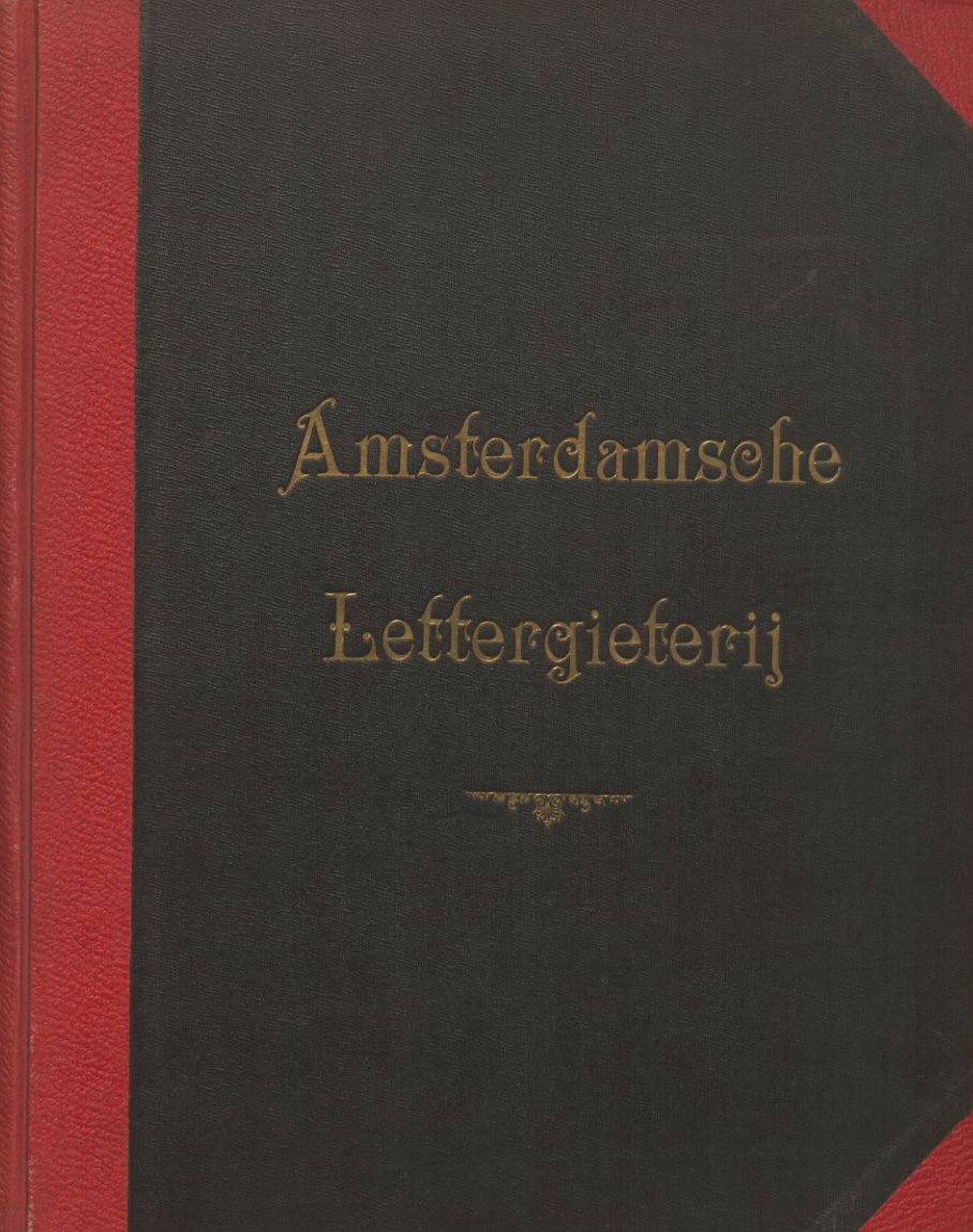 Letterproef der Amsterdamsche Lettergieterij, voorheen onder de firma N. Tetterode 