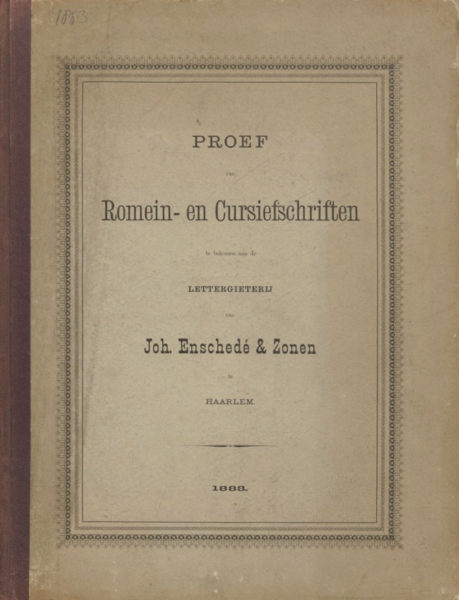 Proef van romein- en cursiefschriften