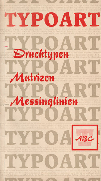 Typoart: Drucktypen Matrizen Messinglinien